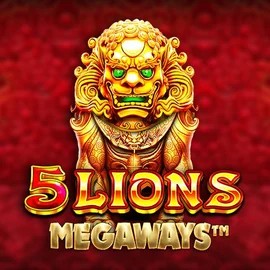 5 Lions Megaways online game logo by Pragmatic Play on tikitaka-casino.org