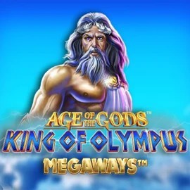 Age Of The Gods: King of Olympus Megaways game by Origins – logo hosted on Tikitaka Casino