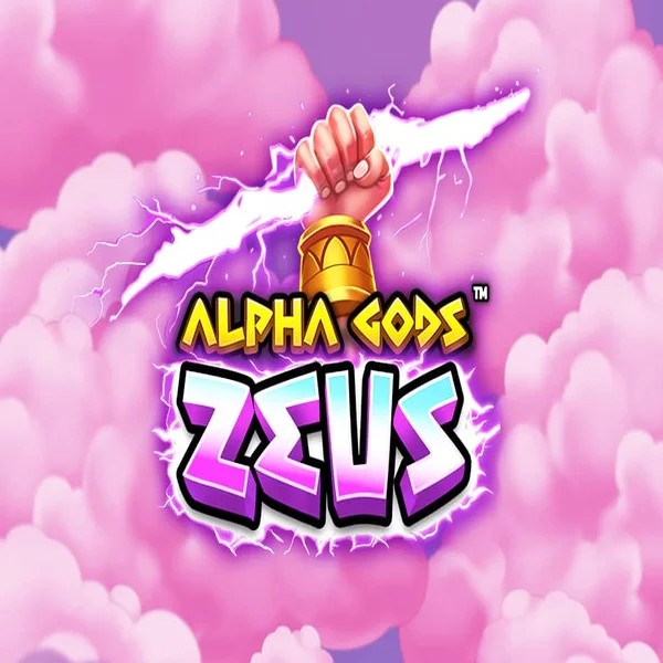Official Slots logo: Alpha Gods Zeus by PearFiction Studios at Tikitaka Casino