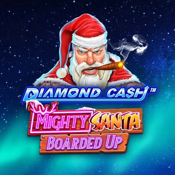 Diamond Cash Mighty Santa Boarded Up logo by Greentube at Tikitaka Casino