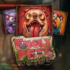 Official Slots logo: Fugly Pets by Stakelogic at Tikitaka Casino