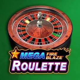 Mega Fire Blaze Roulette online game logo by Playtech on tikitaka-casino.org