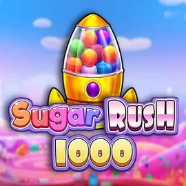 Sugar Rush 1000 logo by Pragmatic Play at Tikitaka Casino