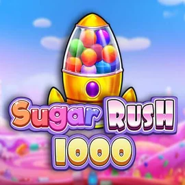 Sugar Rush 1000 slot logo by Pragmatic Play at Tikitaka Casino