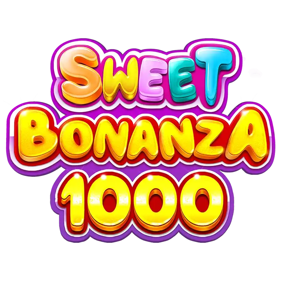 Sweet Bonanza 1000 online game logo by Pragmatic Play on tikitaka-casino.org