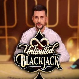 Unlimited Blackjack online game logo by Ezugi on tikitaka-casino.org